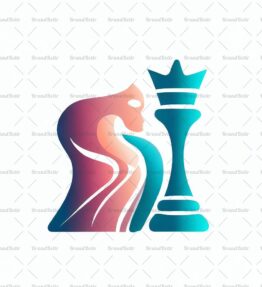 Abstrakte Schach König und Königin
